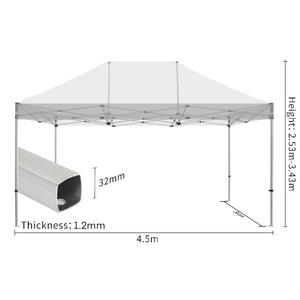 Festivals Aluminum Marquee Tent 3*4.5