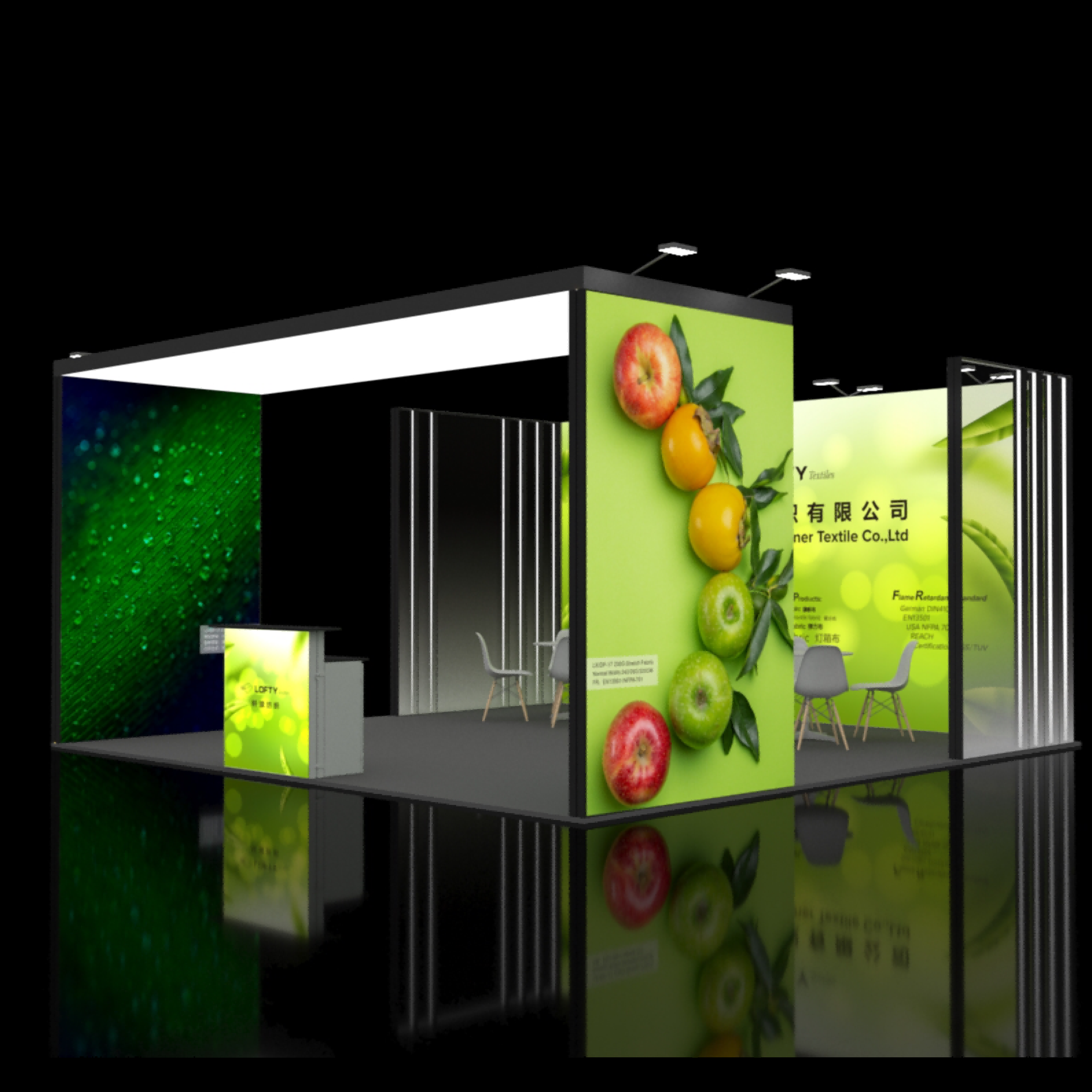 China eco-friendly presentation booth set-up system manufacturers, eco ...