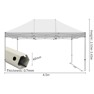 Event Hosting Steel Marquee Tent 3*4.5