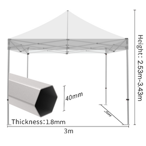 Party Traditional Aluminum Marquee Tent 3×3