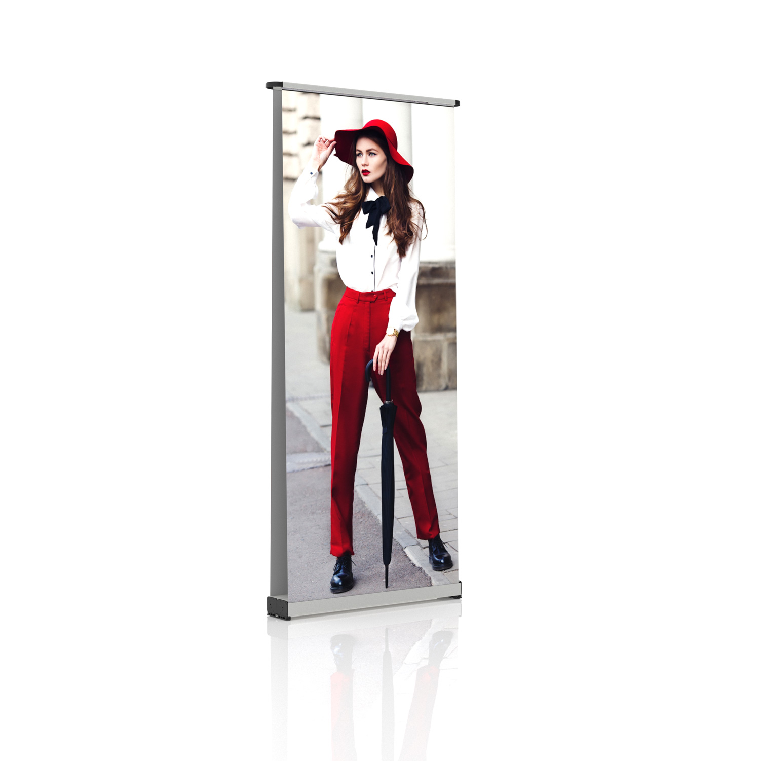 Roti Hot Sell Retractable Plastic Foot Roll Up Banner